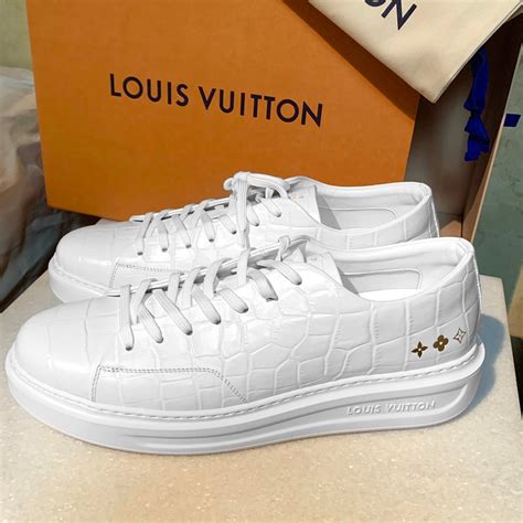 white louis vuitton sneaker|all white louis vuitton sneakers.